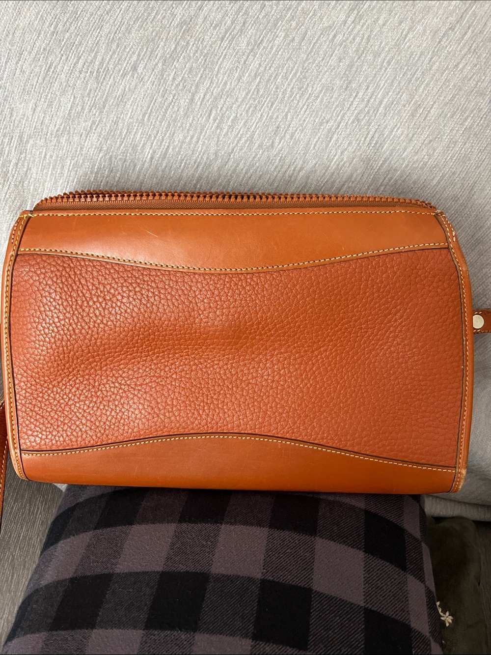 Dooney & Bourke Chestnut Brown Pebbled Leather Crossbody - Picture 5 of 8